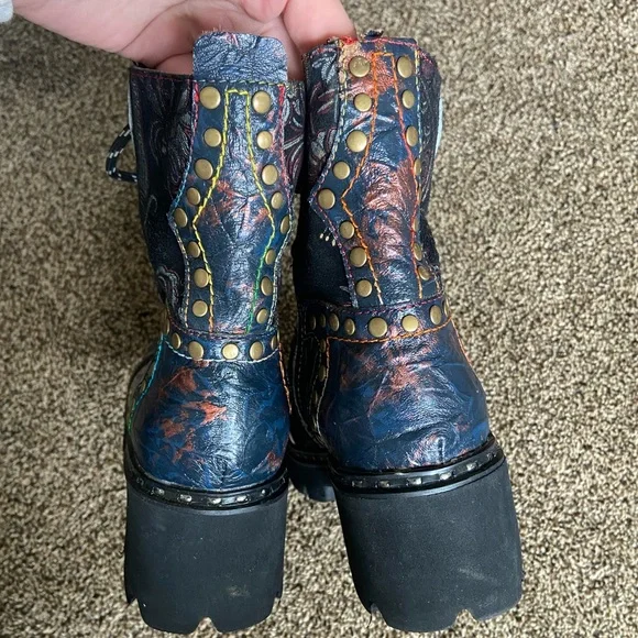 L'Artiste by Spring Step Severe Blue Multi 37 - Picture 6 of 10